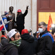 Neo-fascist supporters of President Donald Trump enter the US Capitol’s Rotunda on January 6, 2021, in Washington, D.C.